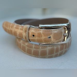 VTG WCM New York 🇺🇸 Made 💯 Italian leather Belt Sz S